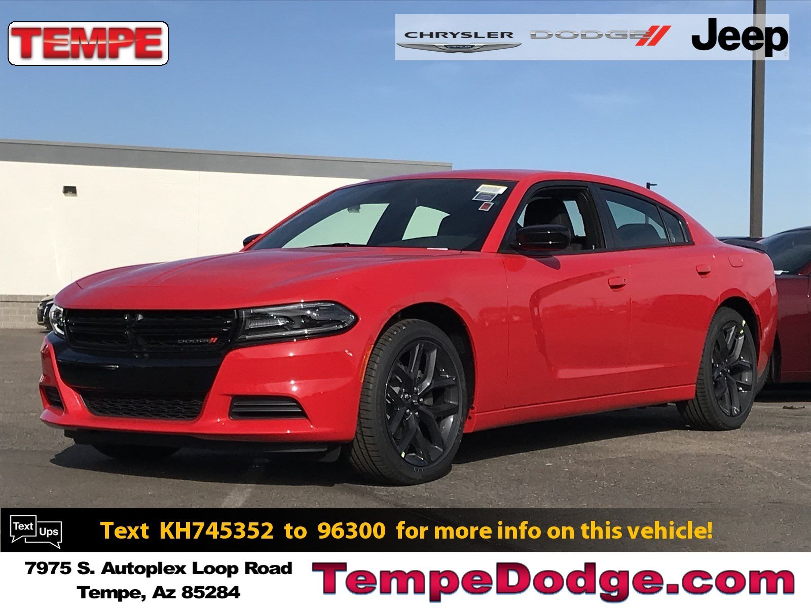 New 2019 Dodge Charger Sxt Sedan In Tempe Kd5111 Tempe Chrysler